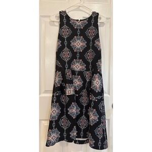 Mossimo Black Medallion Print Sleeveless Dress‎ - Women's XL